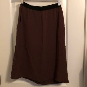 *SOLD* Plum colored Marc Jacobs silk skirt size 0